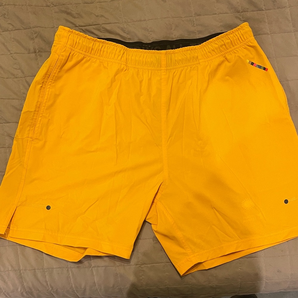 Saturdays New York City Yellow Athletic Shorts